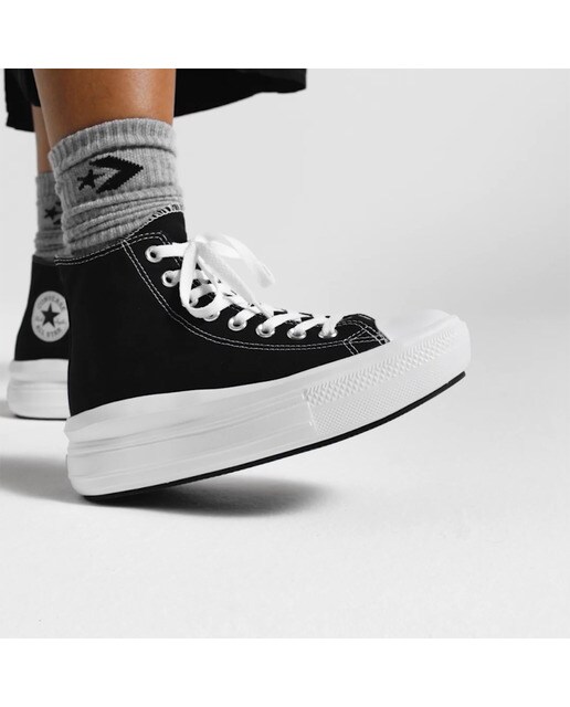 Zapatillas casual de mujer Chuck Taylor Move Carry Over Alta Converse - Negro Negro-10