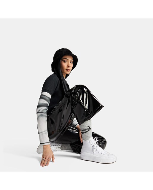 Sapatilhas altas casuais Chuck Taylor Move Carry Over Branco-9