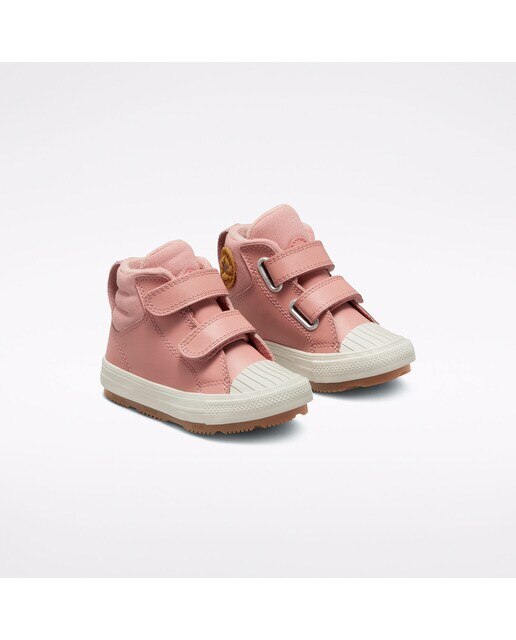 Sapatilhas Casual Altas de Bebé/Criança Chuck Taylor Coleção Seasonal Leather Boots Rosa-2