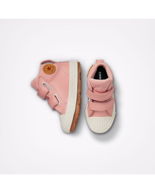 Sapatilhas Casual Altas de Bebé/Criança Chuck Taylor Coleção Seasonal Leather Boots Rosa-3