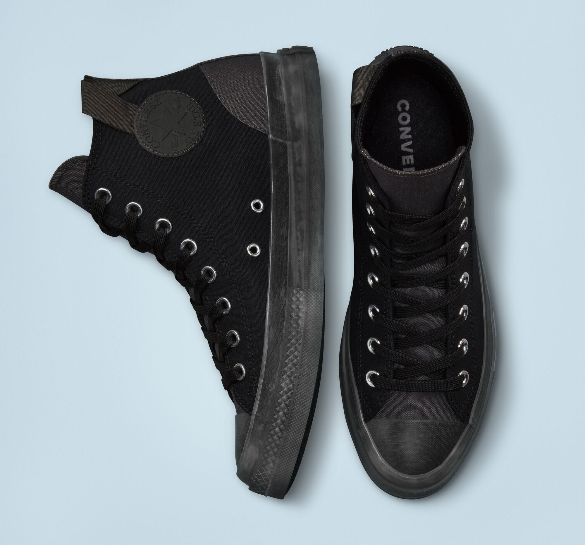 Sapatilhas casuais altas unissexo Chuck Taylor future Utility Preto-3