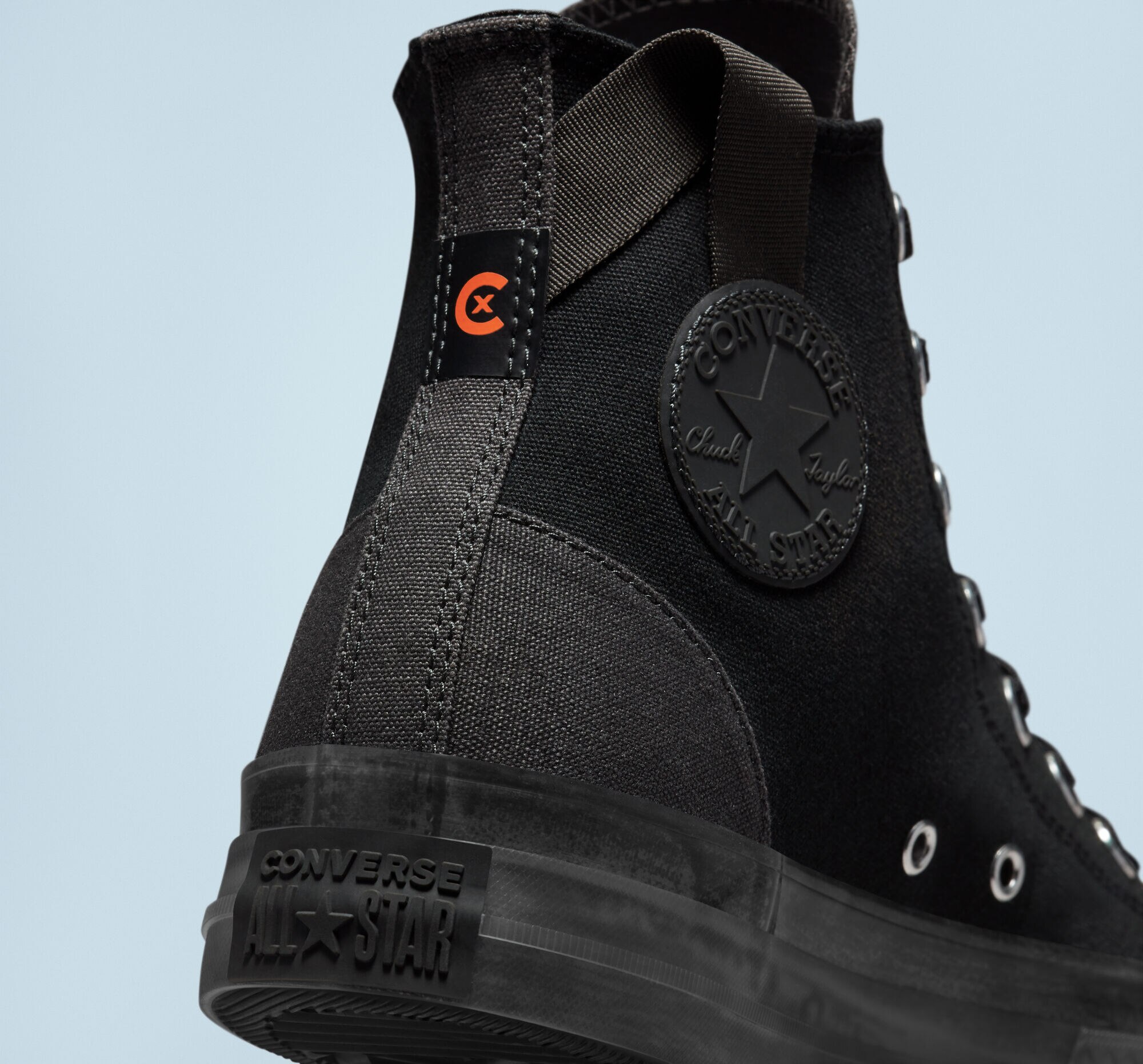 Sapatilhas casuais altas unissexo Chuck Taylor future Utility Preto-5