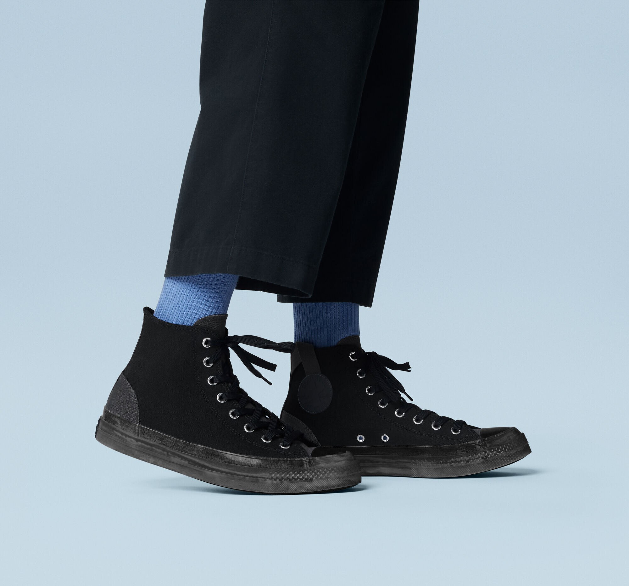 Sapatilhas casuais altas unissexo Chuck Taylor future Utility Preto-6