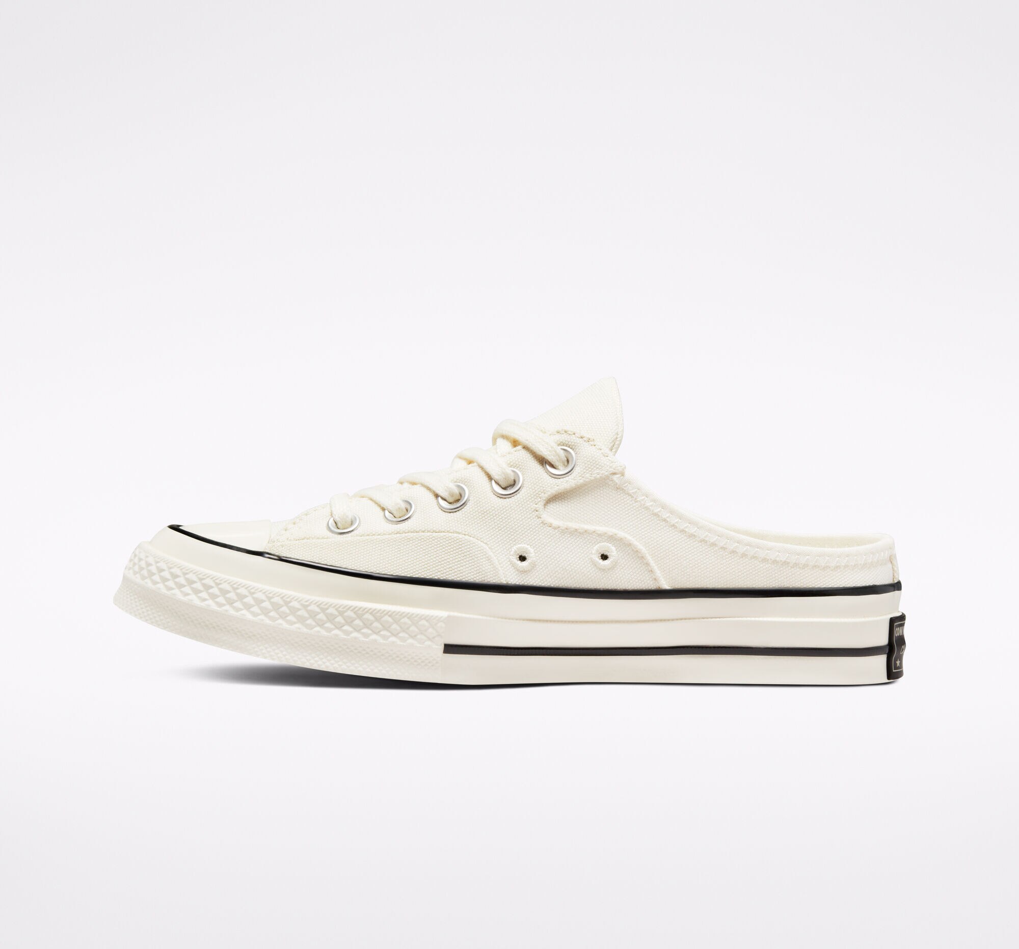 Sapatilhas baixas casual de mulher Chuck 70 Mule Coleção Foundational Converse Branco-4
