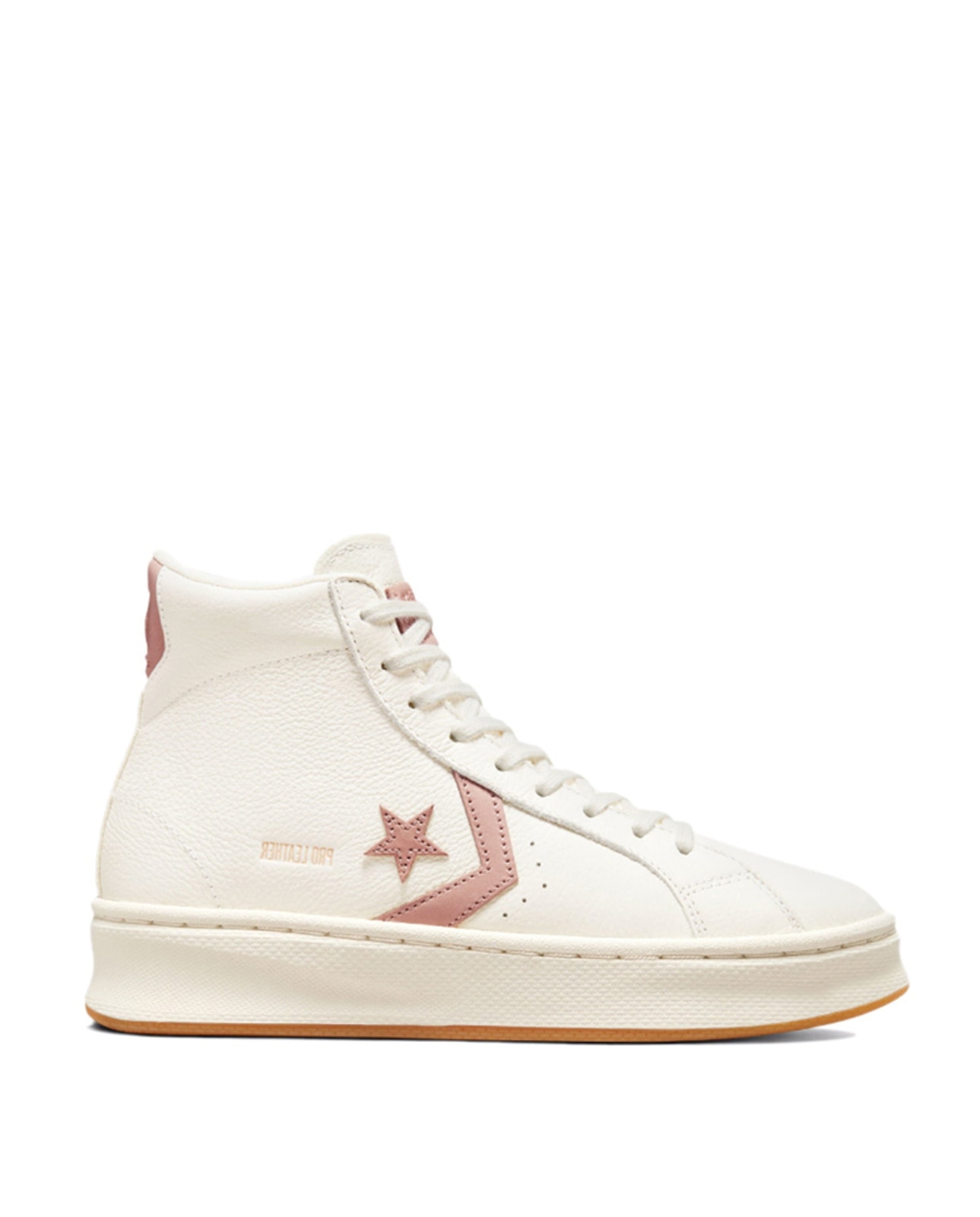 Sapatilhas altas casual de mulher Pro Leather Lift Coleção Soothing Craft Converse Osso-1