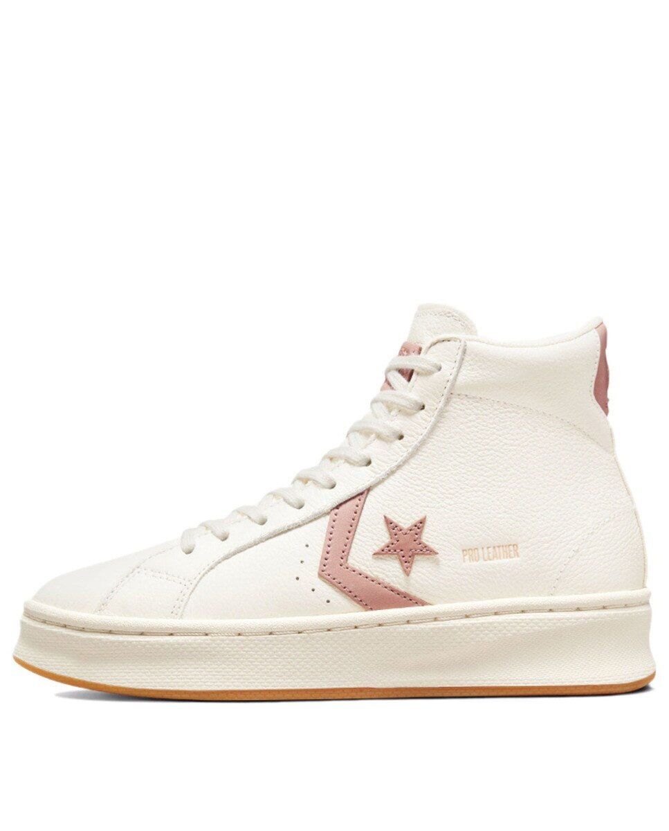 Sapatilhas altas casual de mulher Pro Leather Lift Coleção Soothing Craft Converse Osso-2