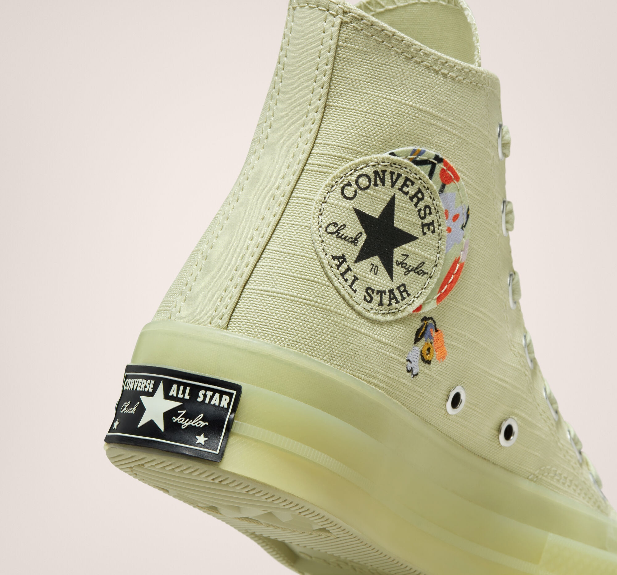 Sapatilhas casual de mulher Chuck 70 alta Converse Verde-3