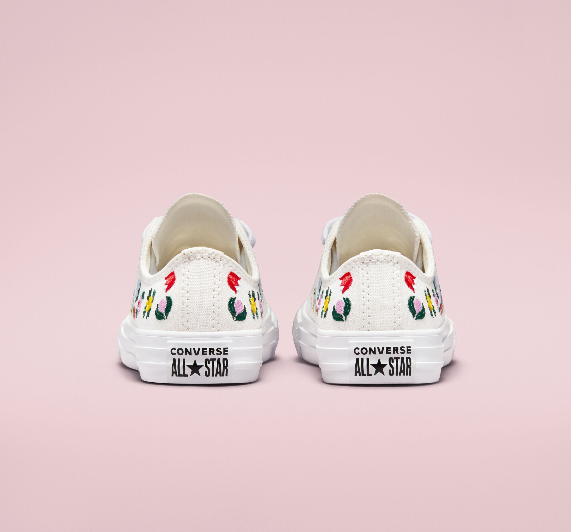 Sapatilhas Casual de Criança Chuck Taylor All Star Baixas Colecção Festival Broderie Branco / Estampado-5