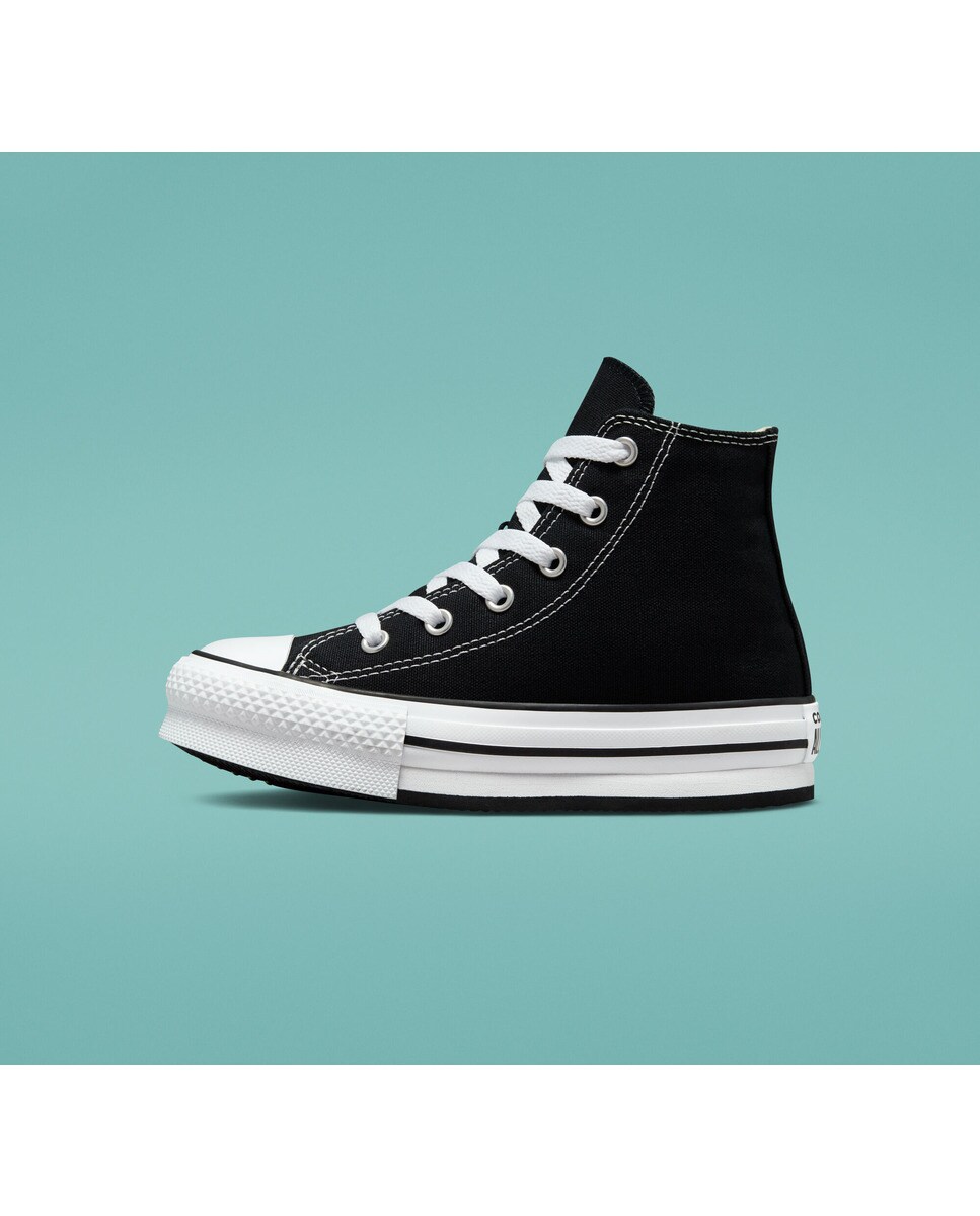 Zapatillas casual de niños Chuck Taylor All Star EVA Lift alta Colección Foundation Converse - Negro Negro-4
