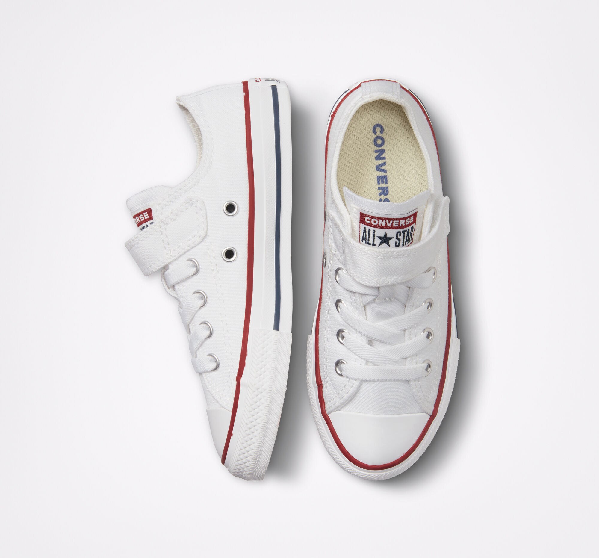Sapatilhas baixas casual de criança Chuck Taylor All Star 1V Colecção Foundation Converse Branco-3