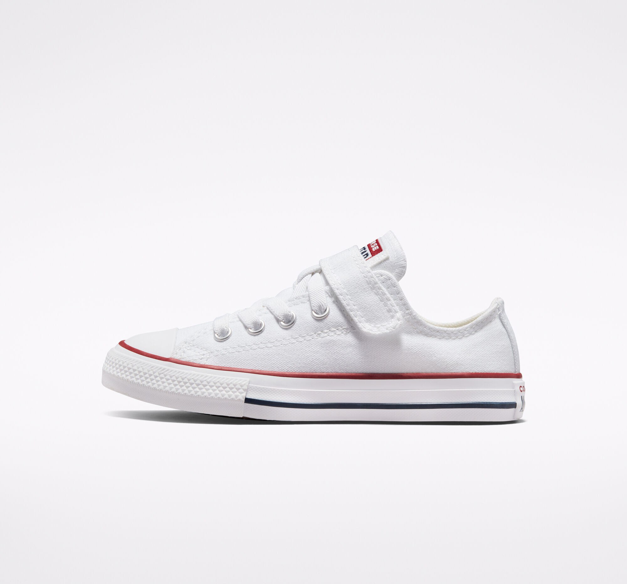 Sapatilhas baixas casual de criança Chuck Taylor All Star 1V Colecção Foundation Converse Branco-4