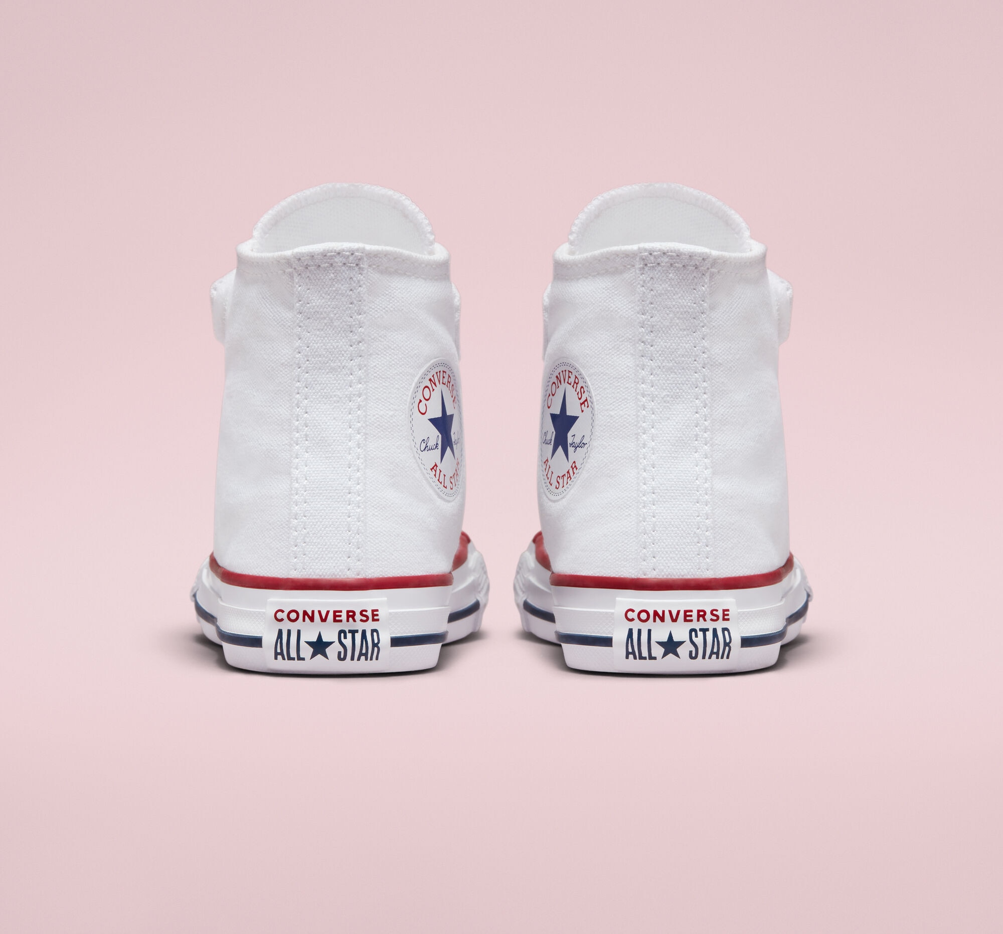 Sapatilhas altas casual de criança Chuck Taylor All Star 1V Colecção Foundation Converse Branco-5