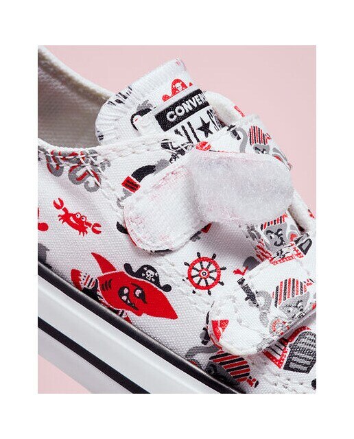 Sapatilhas baixas casual de bebé/criança Chuck Taylor All Star 2V Coleção Pirates Cove Converse Estampado-6