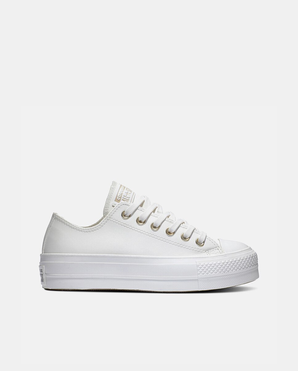 Sapatilhas Casual Baixas de Mulher Chuck Taylor All Star Lift Coleção Mono White Branco-1
