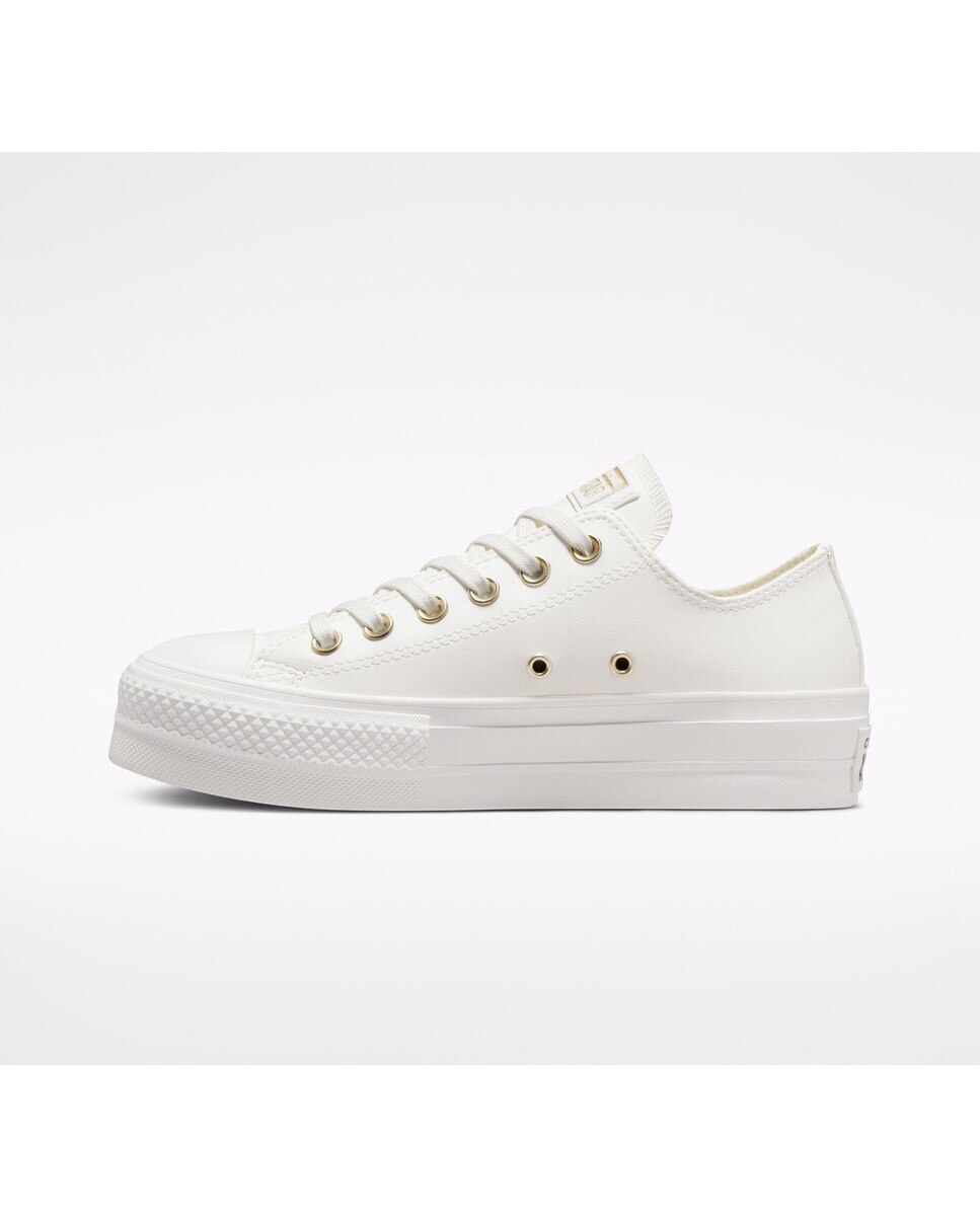 Sapatilhas Casual Baixas de Mulher Chuck Taylor All Star Lift Coleção Mono White Branco-4