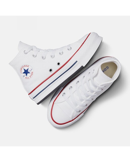 Sapatilhas altas casual de criança Chuck Taylor All Star EVA Lift Colecção Foundation Converse Branco-6