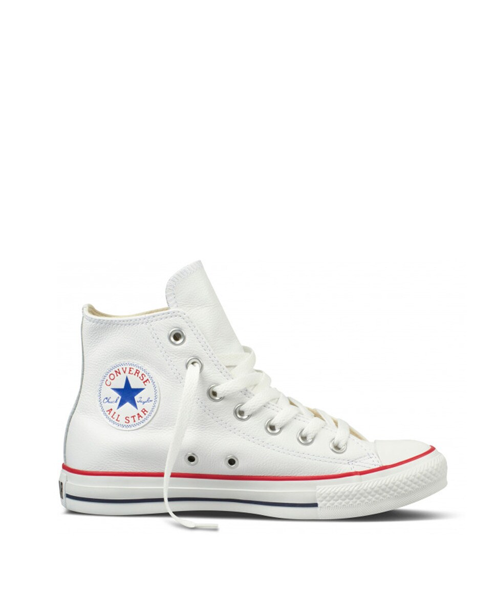 Zapatillas casual unisex Chuck Taylor All Star Alta Piel Converse - Blanco Blanco-1