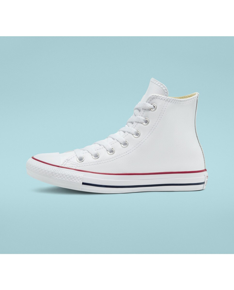 Zapatillas casual unisex Chuck Taylor All Star Alta Piel Converse - Blanco Blanco-4
