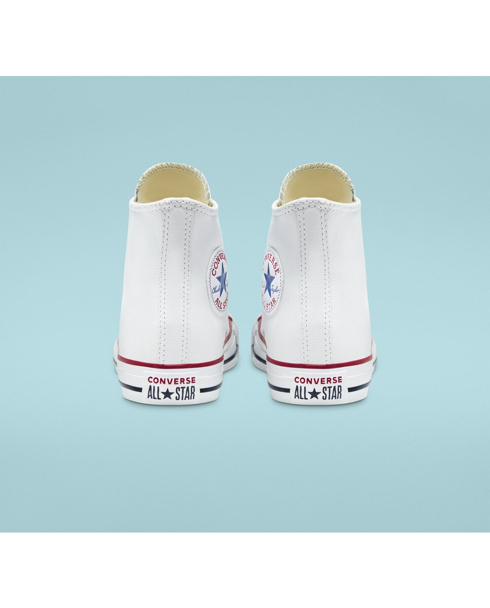 Zapatillas casual unisex Chuck Taylor All Star Alta Piel Converse - Blanco Blanco-5