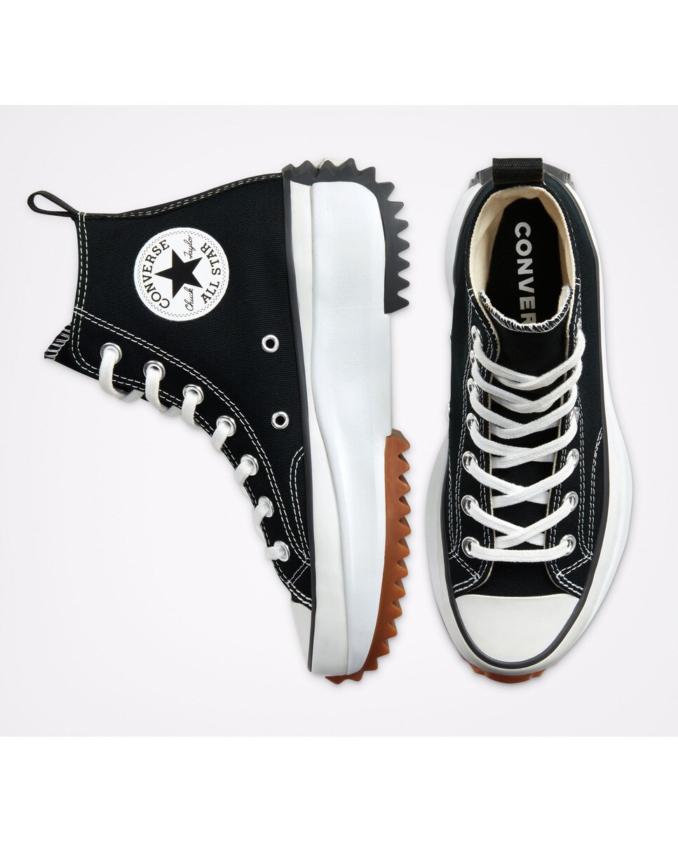 Zapatillas casual Unisex de lona con plataforma Run Star Hike alta Converse - Negro Negro-2