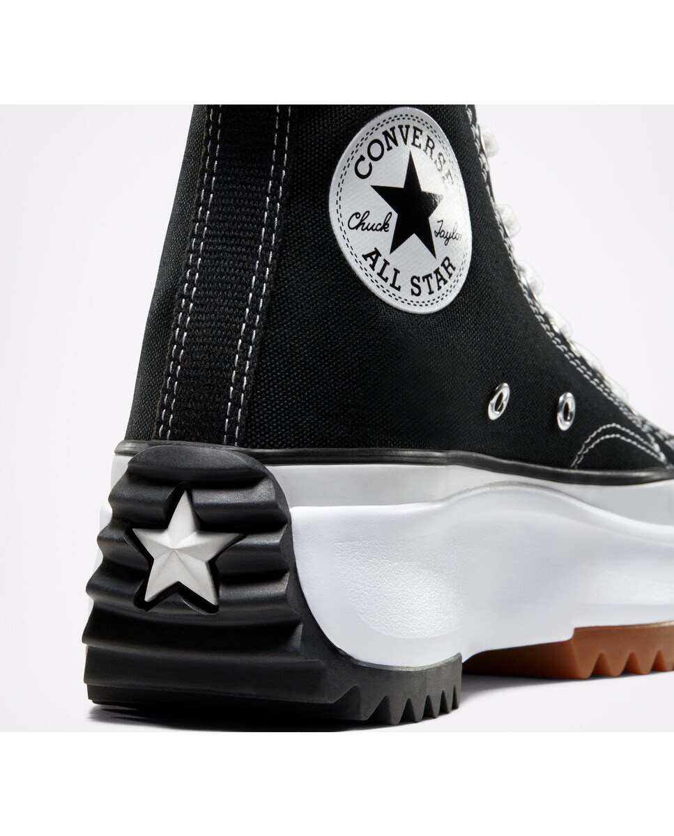 Zapatillas casual Unisex de lona con plataforma Run Star Hike alta Converse - Negro Negro-6