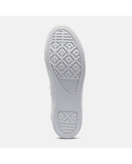Sapatilhas casual baixas unissexo Chuck Taylor em pele Converse Branco-7