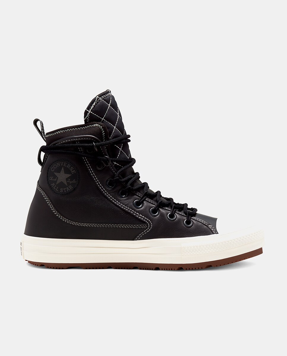 Sapatilhas Casual Altas Unissexo Chuck Taylor All Star Coleção Terrain Utility em Pele Preto-1