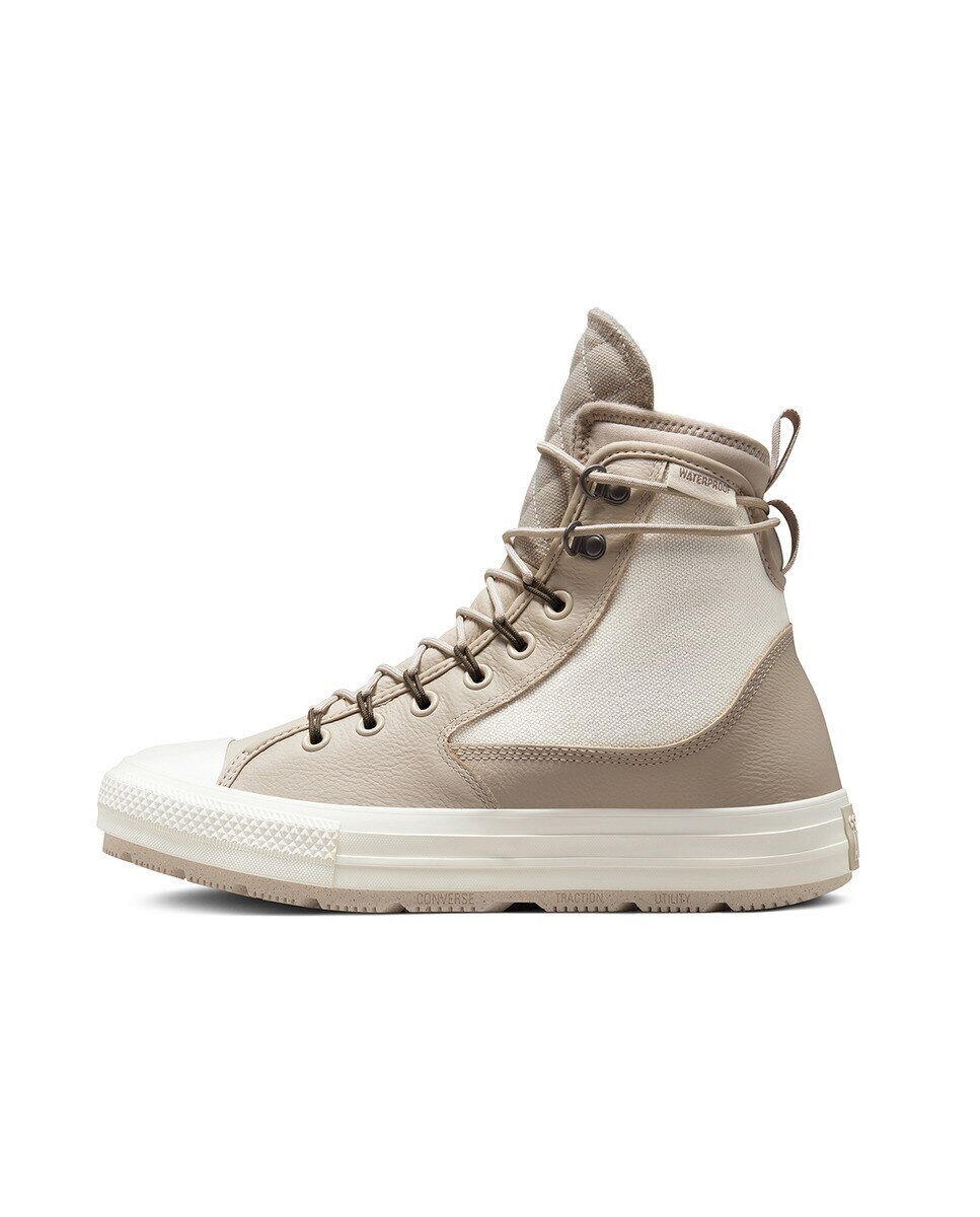 Sapatilhas Casual Altas Unissexo Chuck Taylor All Star Coleção All Terrain em Pele Bege-4