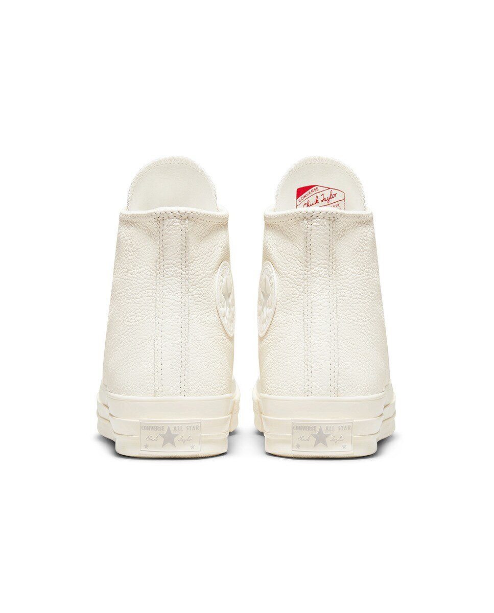 Sapatilhas Casual Altas Unissexo Chuck 70 Coleção Tonal Leather Branco-3