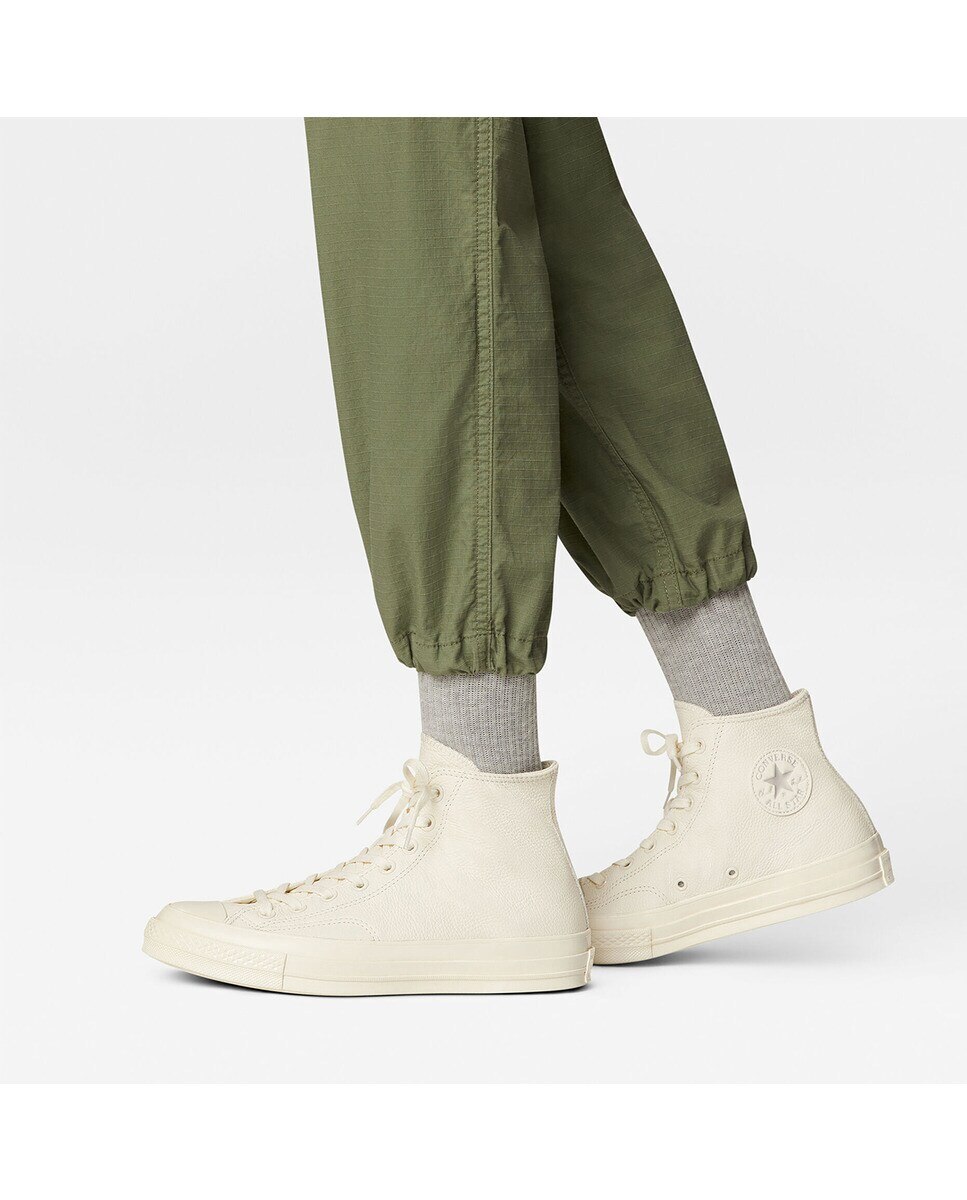 Sapatilhas Casual Altas Unissexo Chuck 70 Coleção Tonal Leather Branco-8