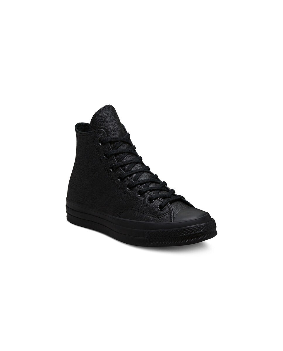 Sapatilhas Casual Altas Unissexo Chuck 70 Coleção Tonal Leather Preto-7