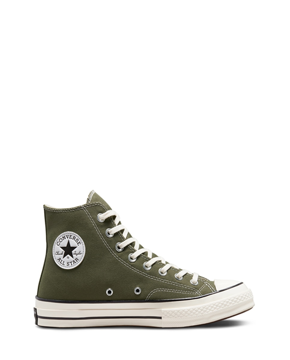 Sapatilhas Casual Altas Unissexo Coleção Chuck 70 Tonal Polyester Verde-1