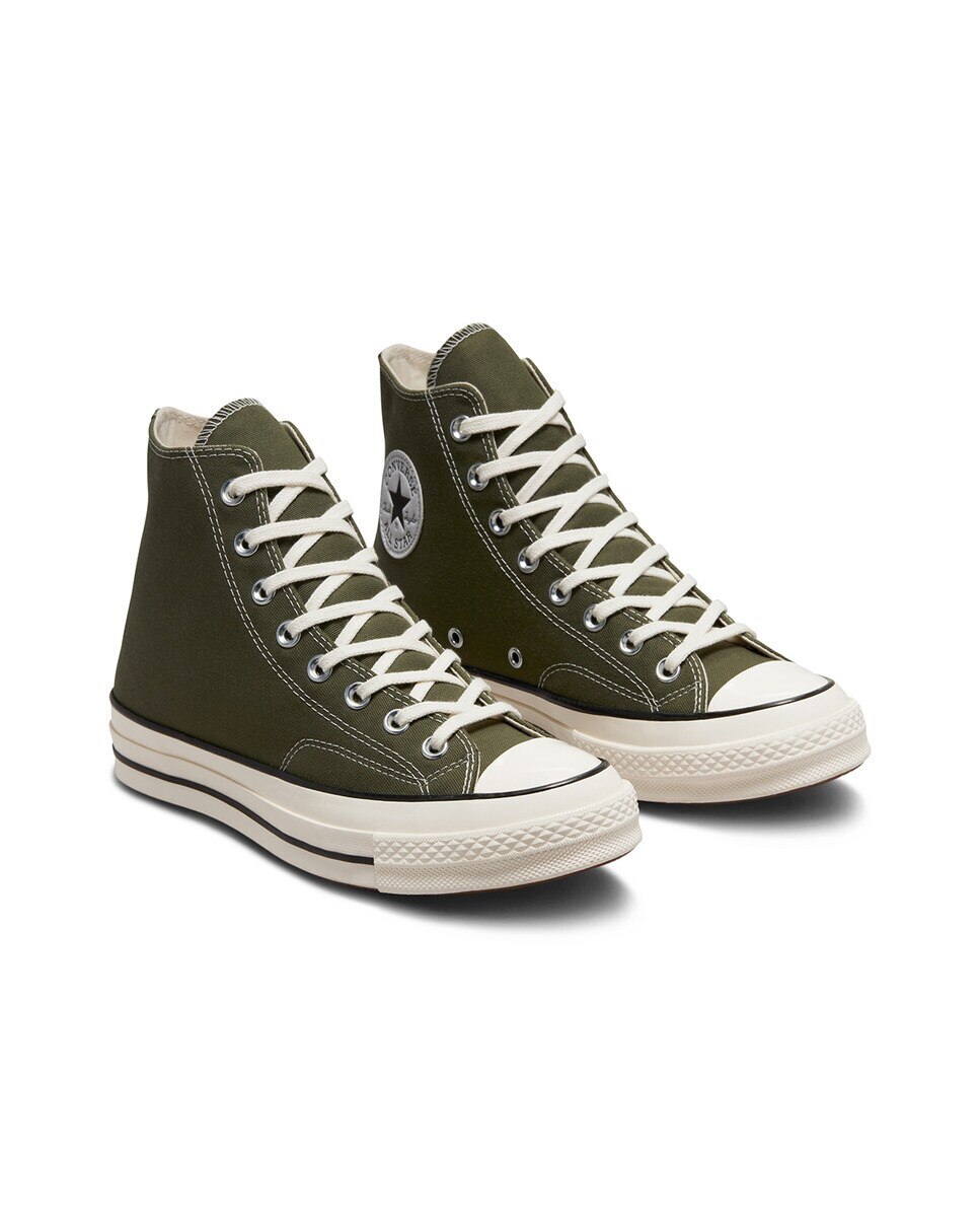 Sapatilhas Casual Altas Unissexo Coleção Chuck 70 Tonal Polyester Verde-2