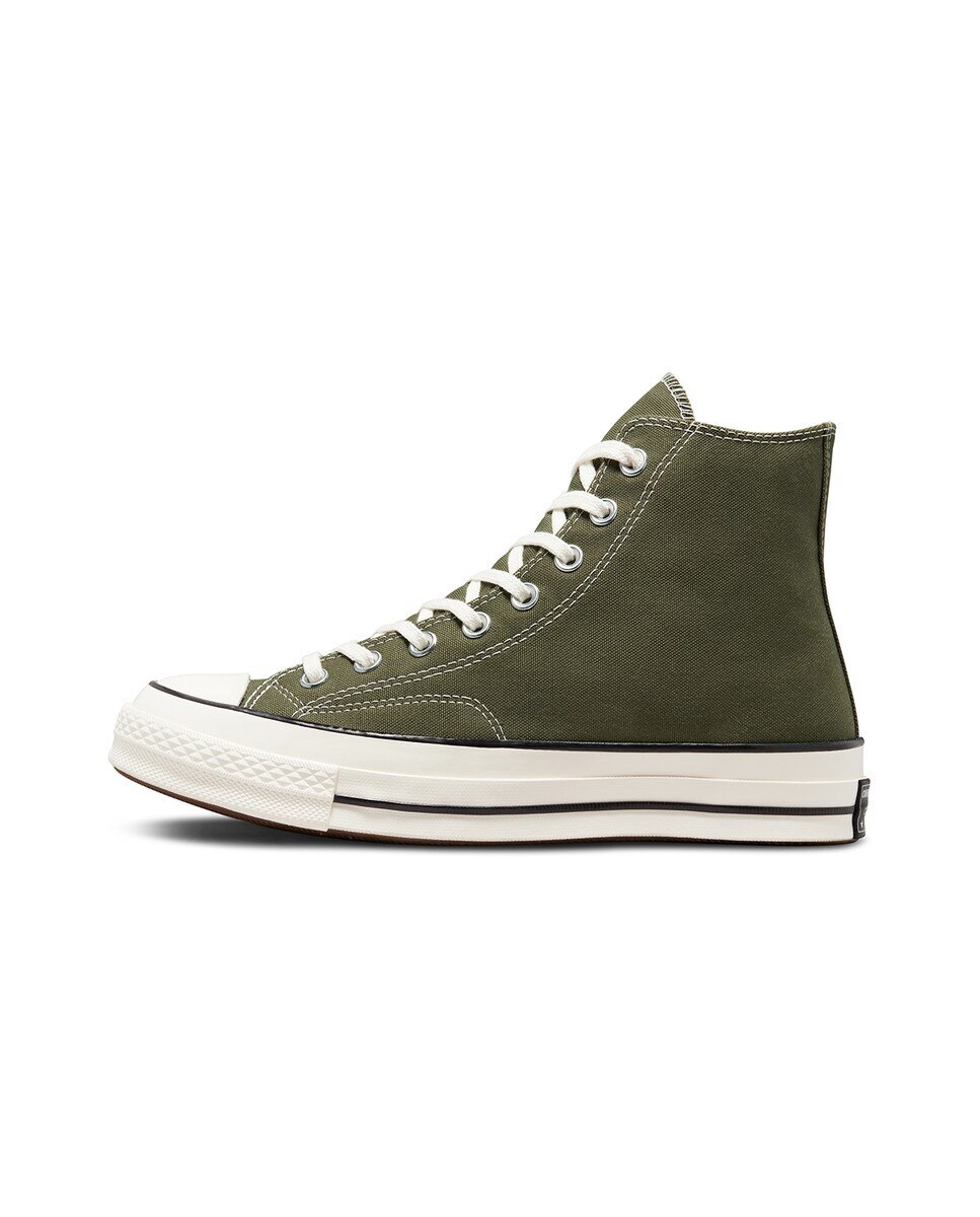 Sapatilhas Casual Altas Unissexo Coleção Chuck 70 Tonal Polyester Verde-4