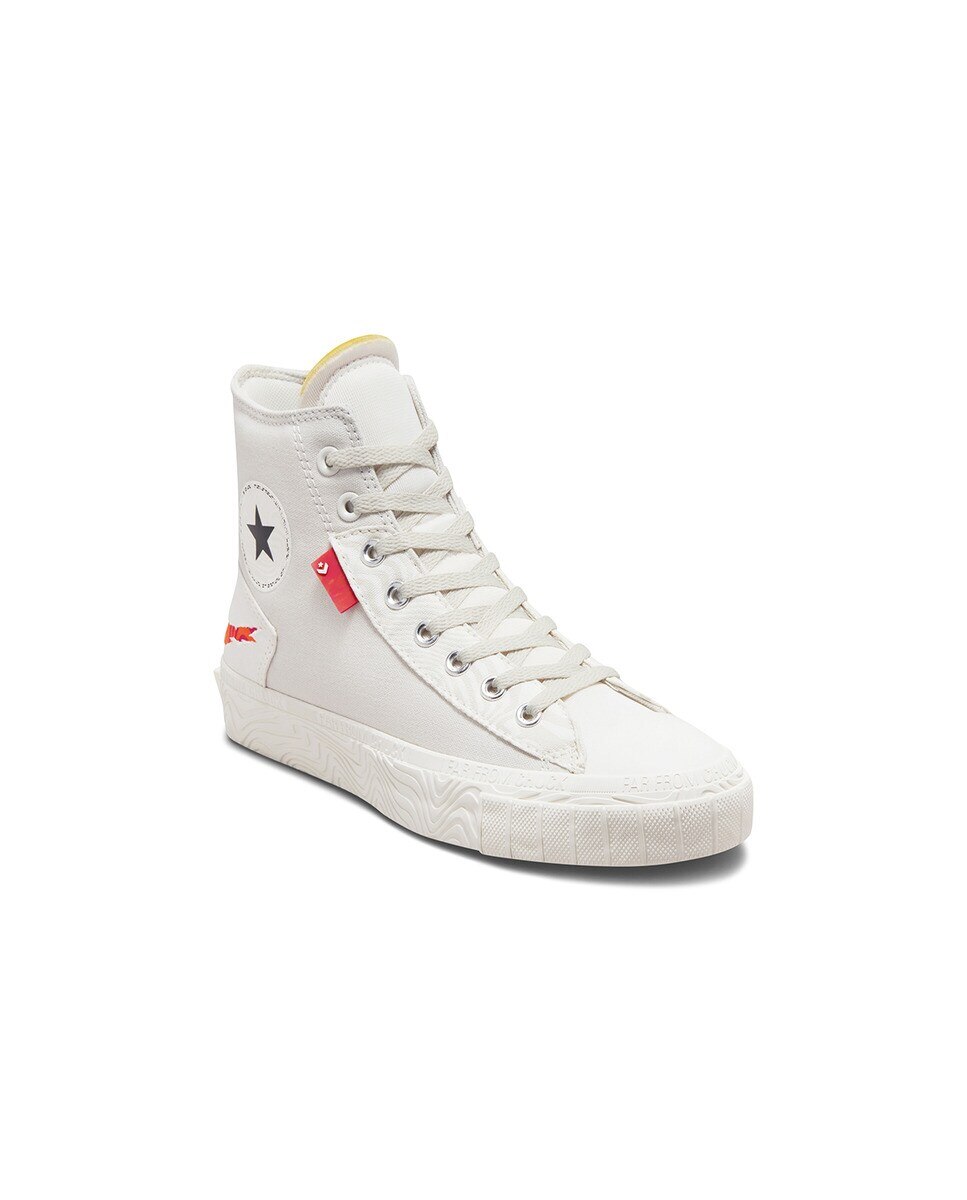 Sapatilhas Casual Altas Unissexo Chuck Taylor All Star Coleção Tear Away Branco-8