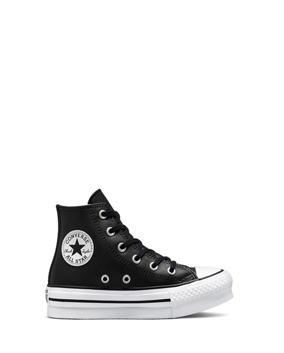Sapatilhas Casual Altas de Criança Chuck Taylor All Star Coleção Eva Lift Leather Preto-1