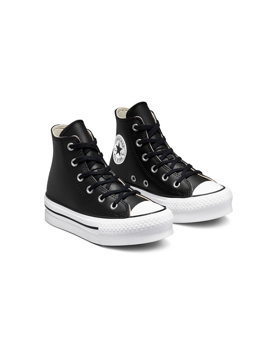Sapatilhas Casual Altas de Criança Chuck Taylor All Star Coleção Eva Lift Leather Preto-2