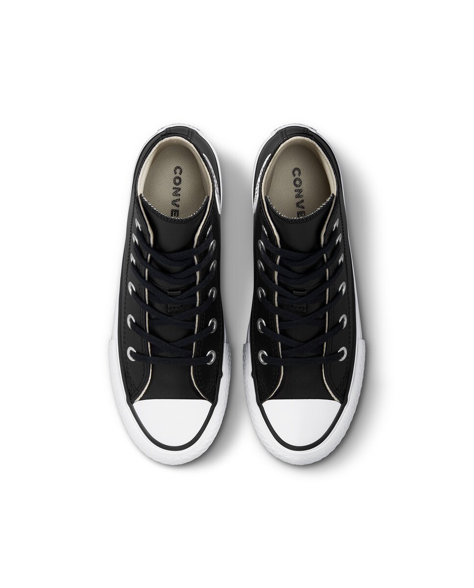 Sapatilhas Casual Altas de Criança Chuck Taylor All Star Coleção Eva Lift Leather Preto-3