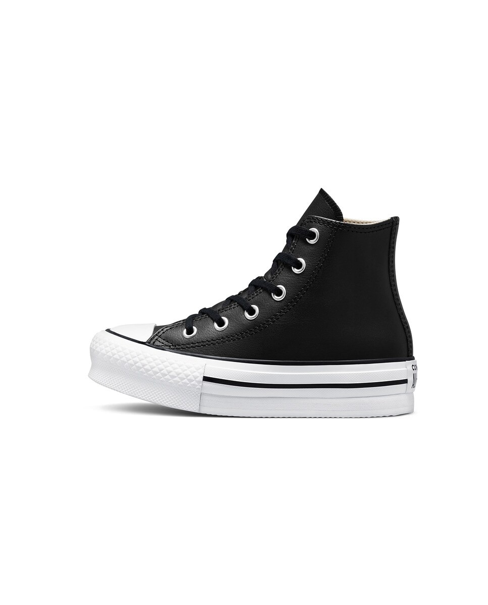 Sapatilhas Casual Altas de Criança Chuck Taylor All Star Coleção Eva Lift Leather Preto-4