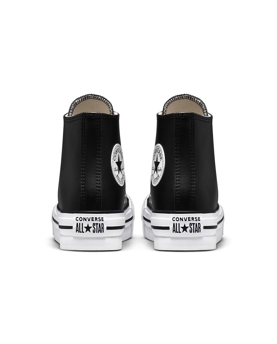 Sapatilhas Casual Altas de Criança Chuck Taylor All Star Coleção Eva Lift Leather Preto-5