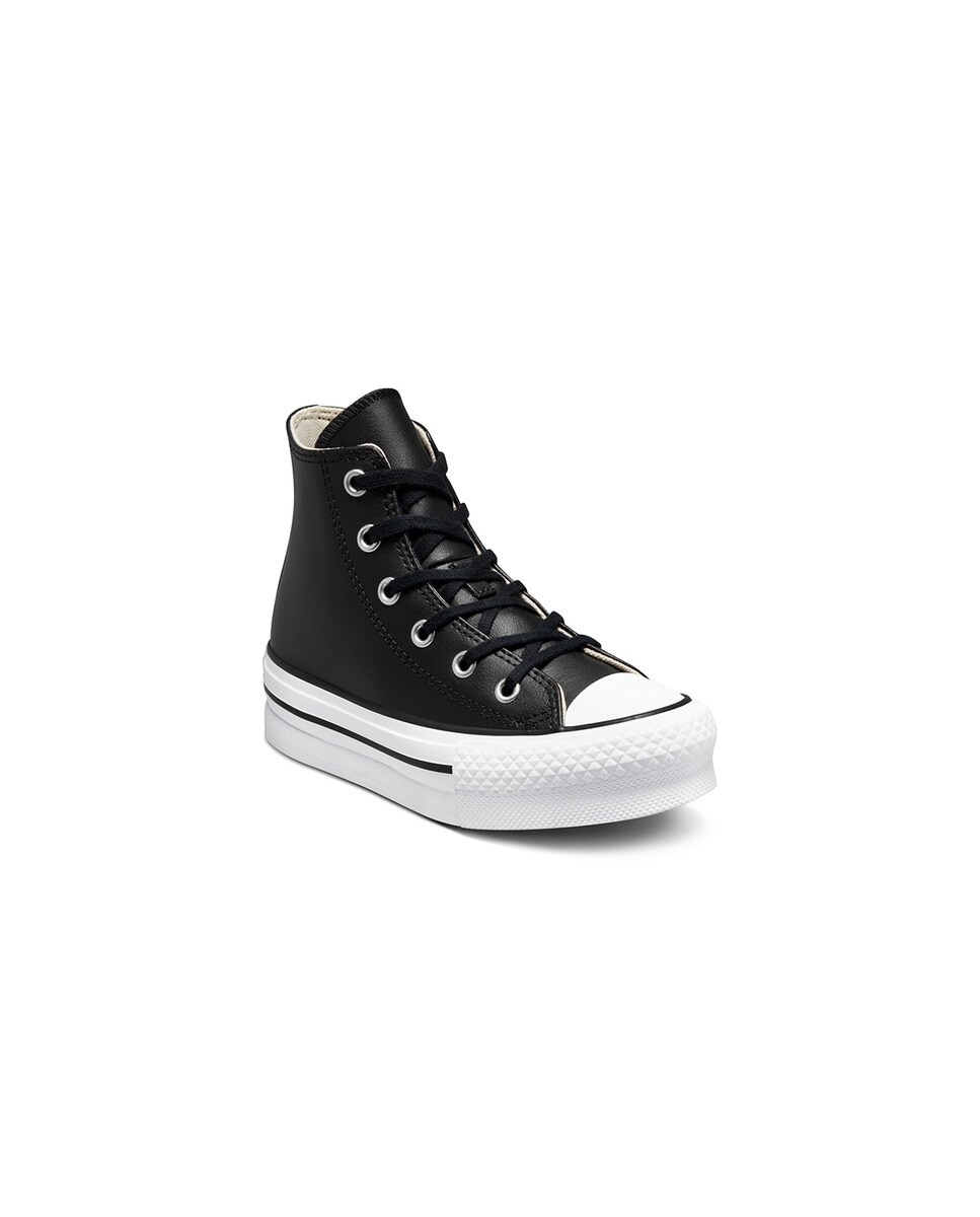 Sapatilhas Casual Altas de Criança Chuck Taylor All Star Coleção Eva Lift Leather Preto-7