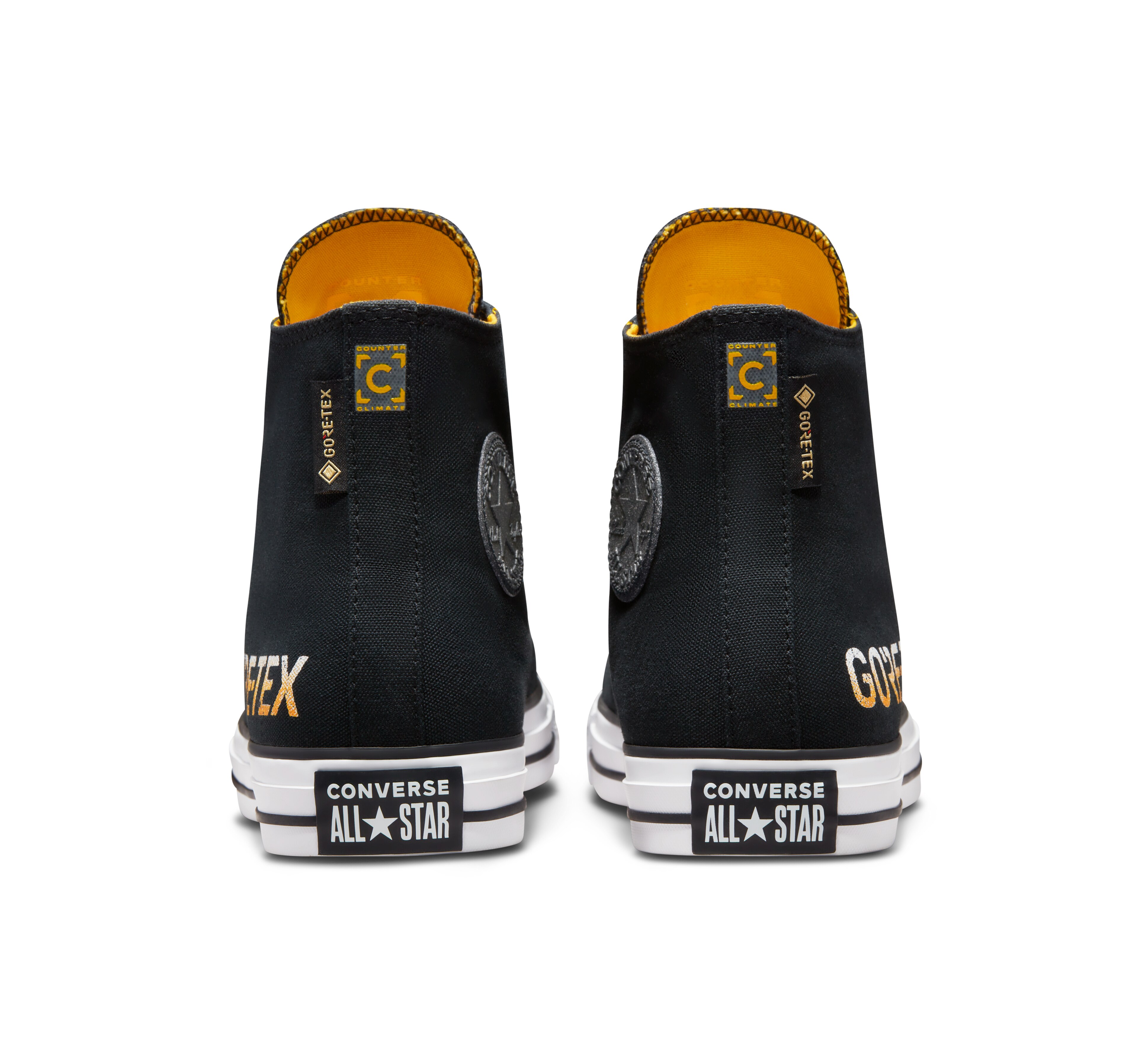 Sapatilhas Casual Altas Unissexo Chuck Taylor All Star Coleção Gore-Tex Preto / Amarelo-5