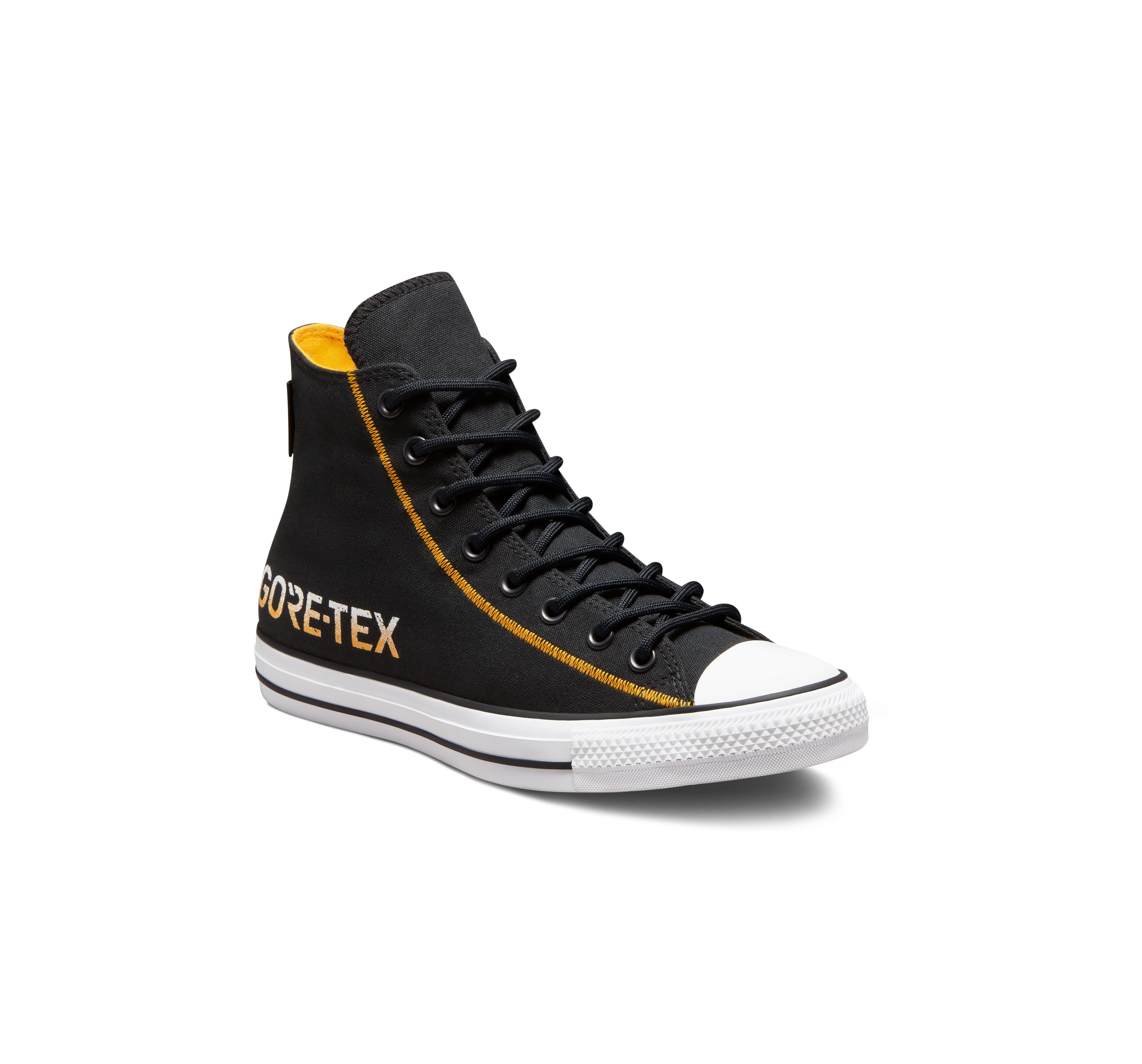 Sapatilhas Casual Altas Unissexo Chuck Taylor All Star Coleção Gore-Tex Preto / Amarelo-7