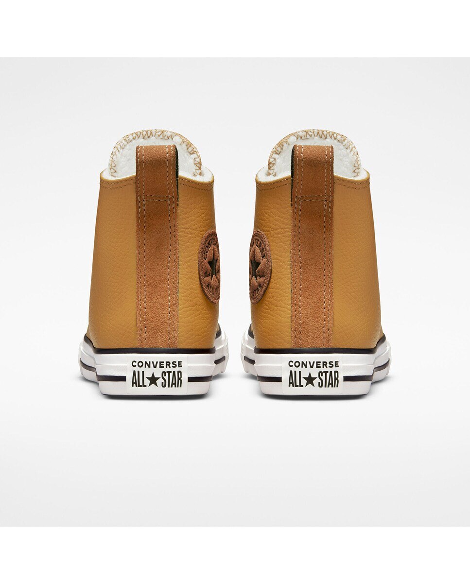 Sapatilhas Casual Altas de Criança Chuck Taylor All Star Coleção Lined Leather Mostarda-5