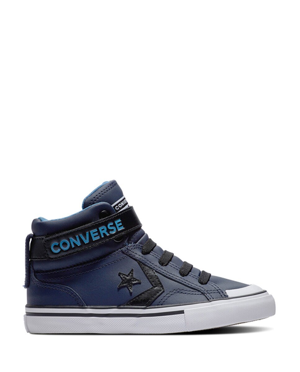 Sapatilhas Casual Altas de Criança Pro Blaze Coleção Strap Varsity Color Nude Azul-marinho-1