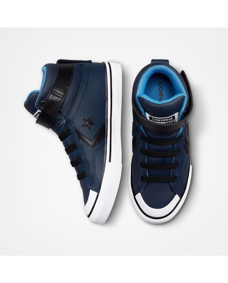 Sapatilhas Casual Altas de Criança Pro Blaze Coleção Strap Varsity Color Nude Azul-marinho-3