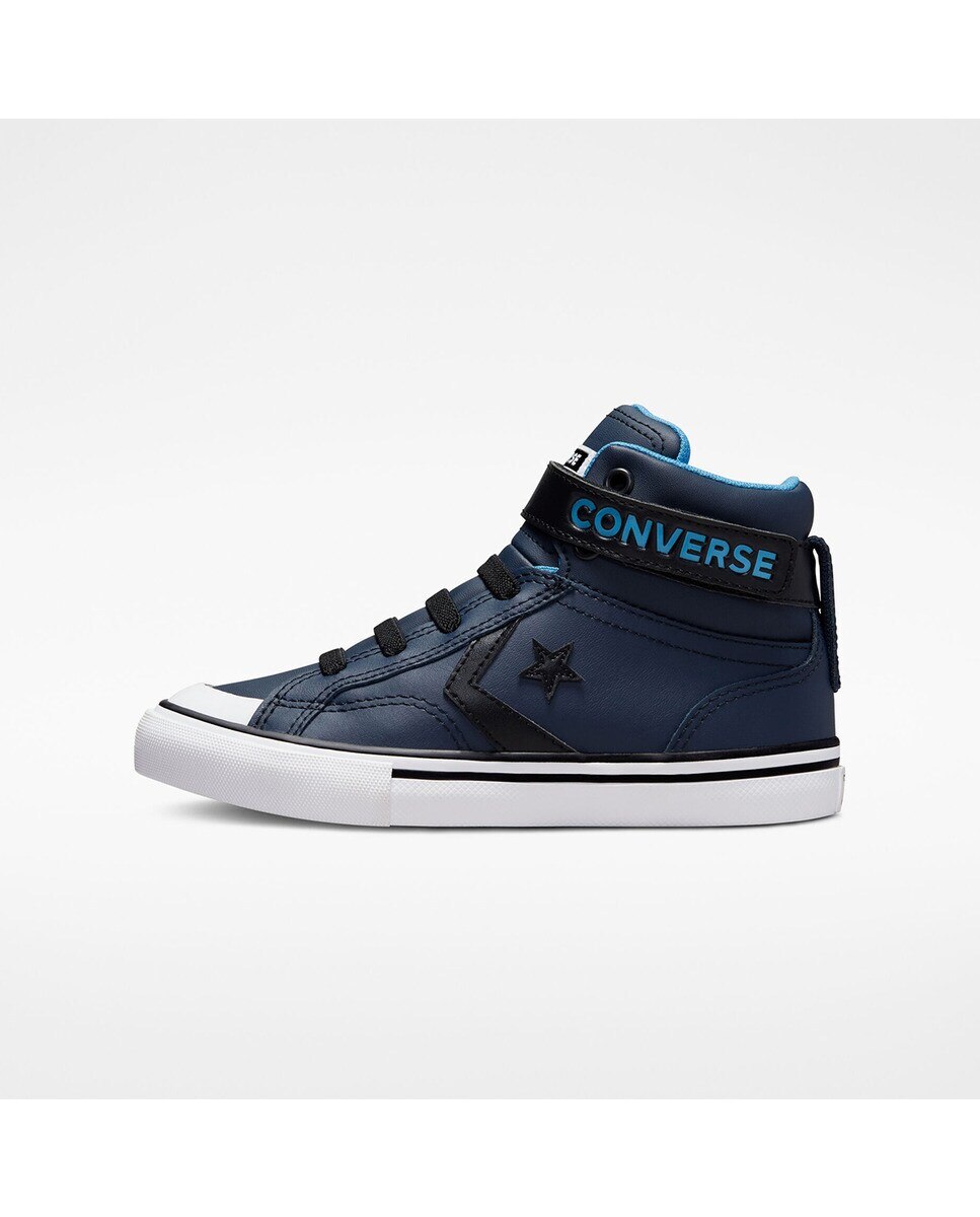 Sapatilhas Casual Altas de Criança Pro Blaze Coleção Strap Varsity Color Nude Azul-marinho-4