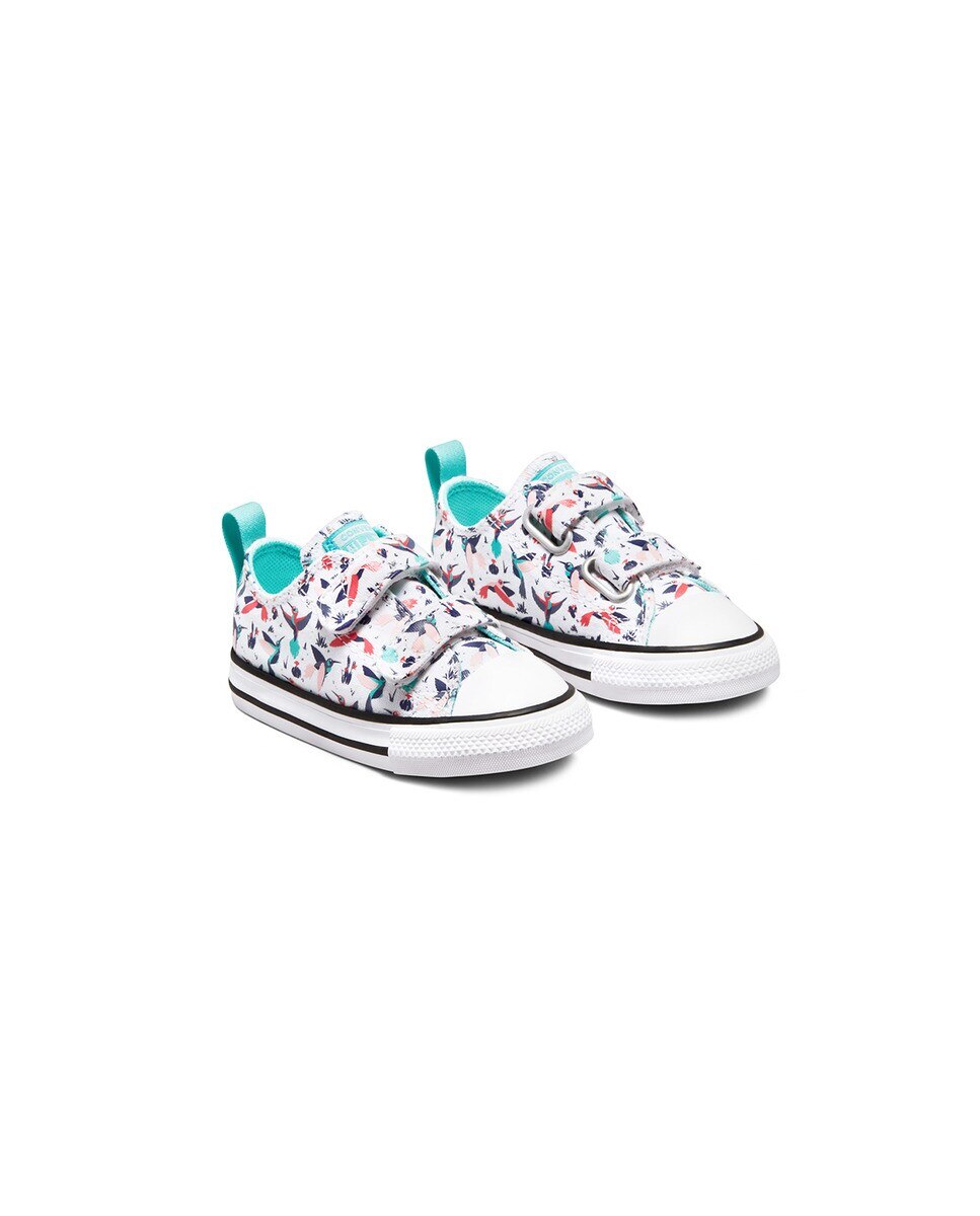 Sapatilhas Casual Baixas de Bebé Chuck Taylor All Star Coleção 2V Happy Hummingbirds Estampado-2