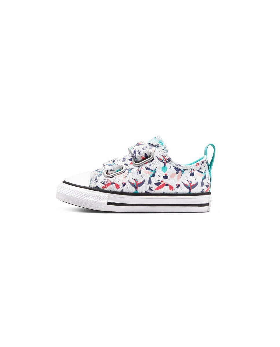 Sapatilhas Casual Baixas de Bebé Chuck Taylor All Star Coleção 2V Happy Hummingbirds Estampado-4