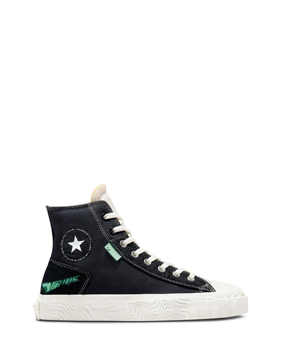 Sapatilhas Casual Altas Unissexo Coleção Chuck Taylor All Star Tear Away Cinzento-escuro-1